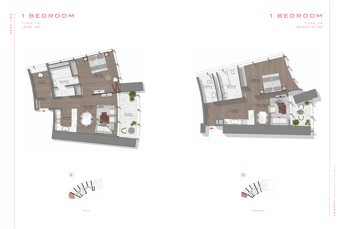 1 Bed Type 18 & 19